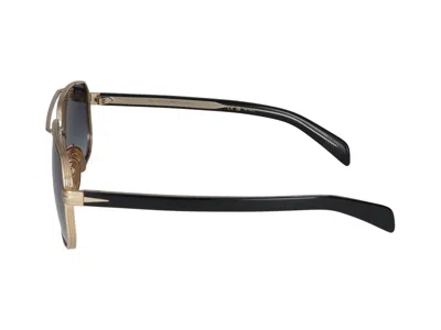 Shop Eyewear By David Beckham Sunglasses In Gold Black