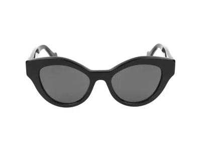 Shop Gucci Sunglasses In Black Black Grey