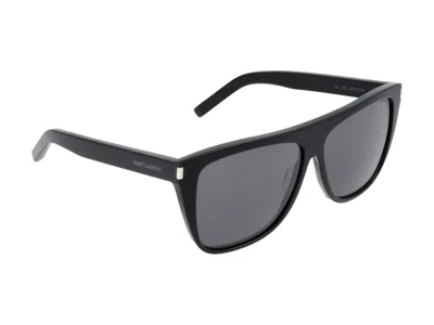 Shop Saint Laurent Sunglasses In Black Black Smoke