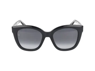 Shop Tommy Hilfiger Sunglasses In Black