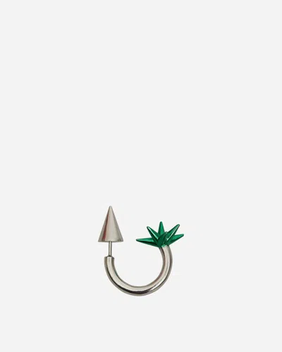 Shop Safsafu Firework Earring Silver / In Green
