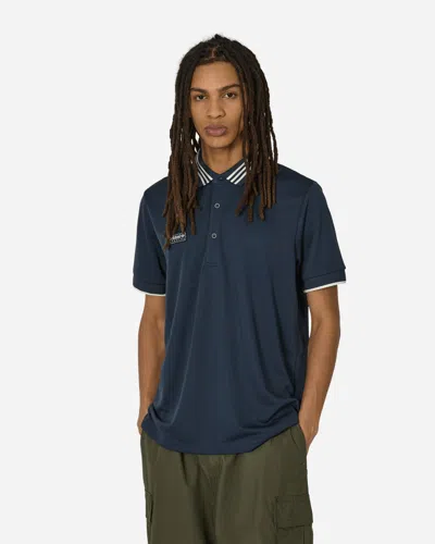 Shop Adidas Originals Spzl Short Sleeve Polo Shirt Night Navy In Blue