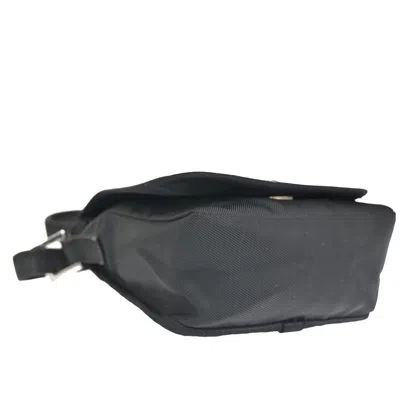 Shop Fendi Kan I F Black Canvas Shoulder Bag ()