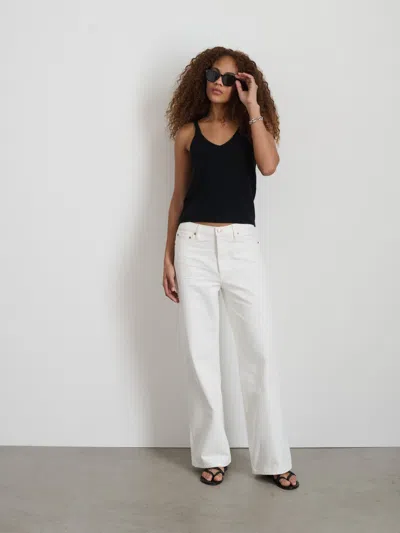 Shop Alex Mill Alek Wide Leg Jean In Sea Salt