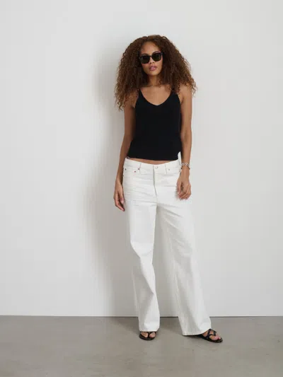 Shop Alex Mill Alek Wide Leg Jean In Sea Salt