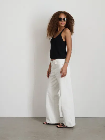 Shop Alex Mill Alek Wide Leg Jean In Sea Salt