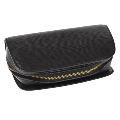 Pre-owned Louis Vuitton Dauphine Black Leather Clutch Bag ()