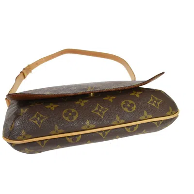 Pre-owned Louis Vuitton Musette Tango Brown Canvas Shoulder Bag ()