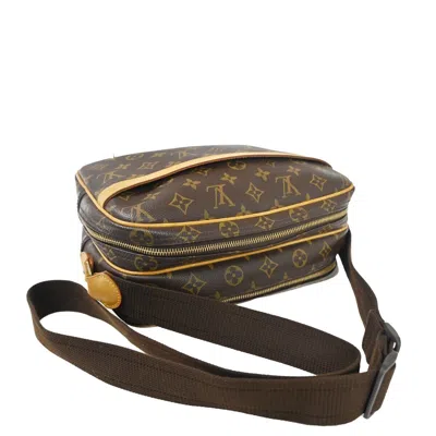 Pre-owned Louis Vuitton Reporter Pm Brown Canvas Shoulder Bag ()