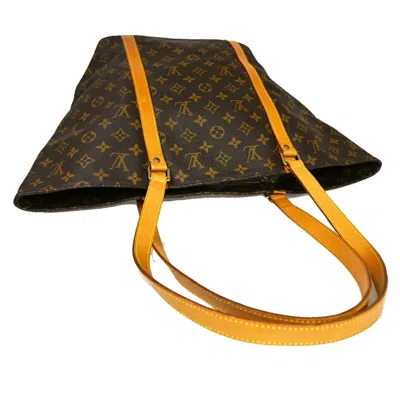 Pre-owned Louis Vuitton Sac Shopping Brown Canvas Shoulder Bag ()