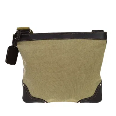 Shop Prada Logo Jacquard Beige Canvas Shoulder Bag ()