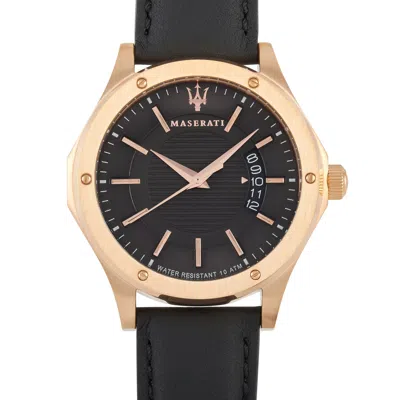 Shop Maserati Circuito Black Dial 42mm Men's Watch R8851127001 In Beige