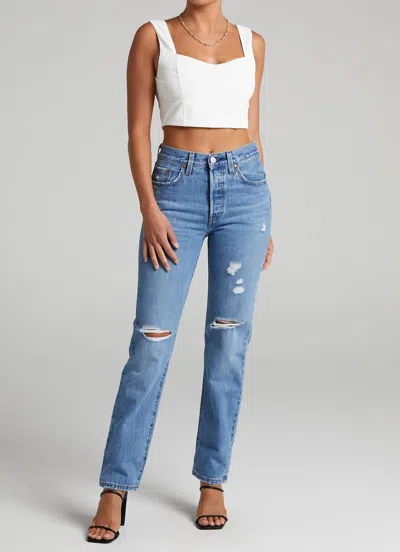 Shop Levi's 501 Straight Leg Jeans In Athens Crown Decon In Multi