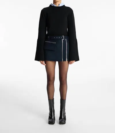 Shop A.l.c Clover Sweater In Black