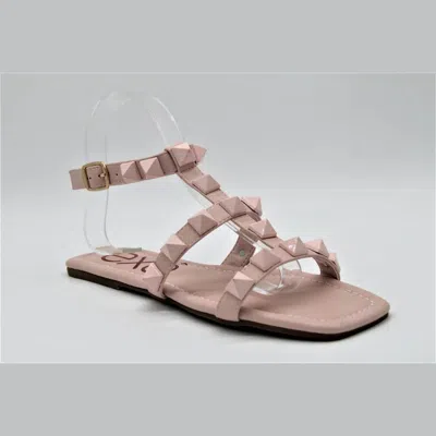 Shop Exe' Studded Sandals In Pink