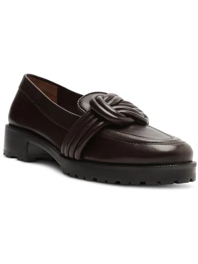 Shop Alexandre Birman Womens Leather Dressy Loafers In Brown