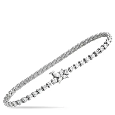 Shop Tiffany & Co Victoria Platinum 3.08ct Diamond Tennis Bracelet Ti17-041924 In White