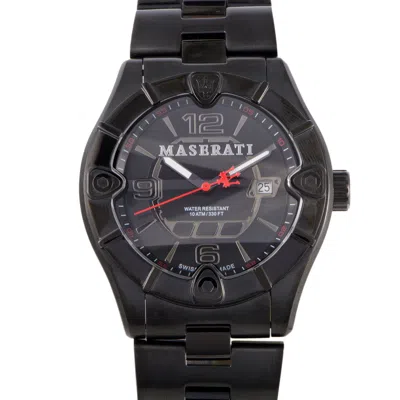 Shop Maserati Meccanica Men's Quartz Watch R8853111001 In Black