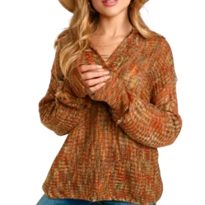 Shop Haptics Fringe Sweater In Multi