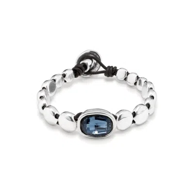 Shop Unode50 Magic Bracelet In Denim Blue In Multi