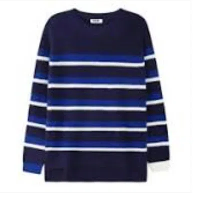 Shop 525 America Emma Sweater In Indigo Multi In Blue