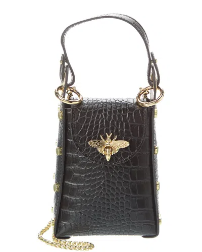 Shop Persaman New York Anette Leather Crossbody In Black