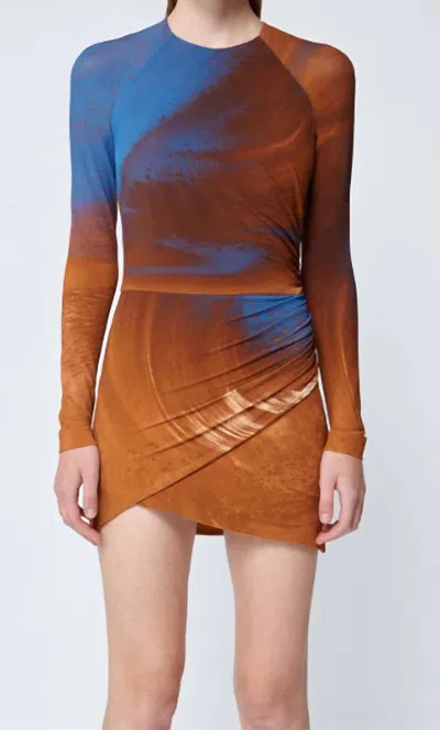 Shop Jonathan Simkhai Abby Dress In Sierra Print In Multi