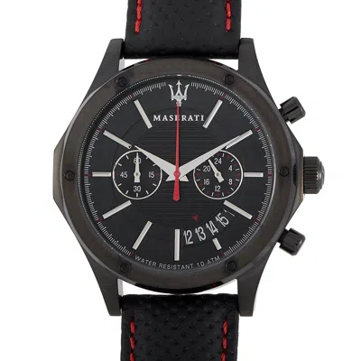 Shop Maserati Circuito Chronograph 44mm Watch R8871627004 In Black