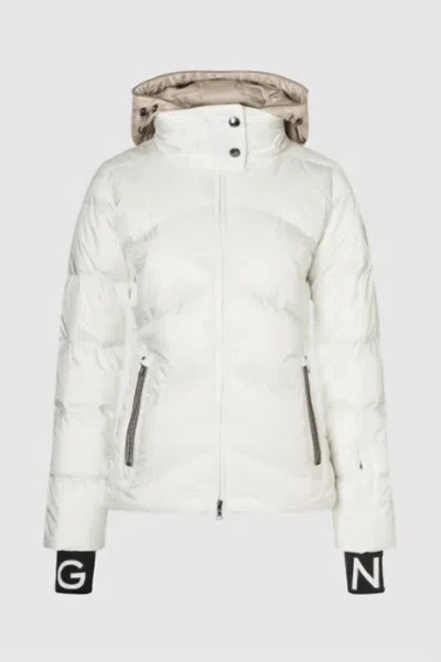 Shop Bogner Women's Callie-d Down Jacket In Off White