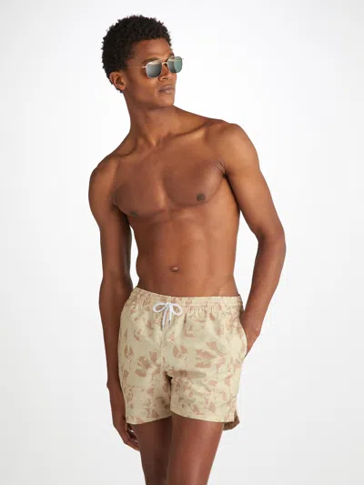Shop Derek Rose Men's Short Swim Shorts Maui 64 Sand