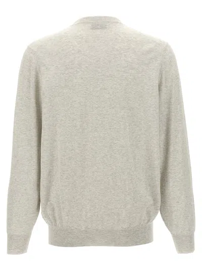 Shop Brunello Cucinelli Crewneck Sweater Sweater, Cardigans Gray