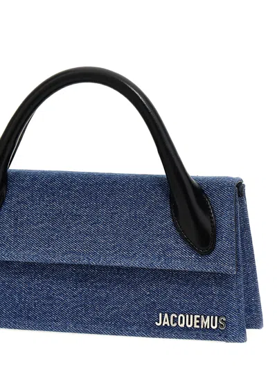 Shop Jacquemus Le Chiquito Long Hand Bags Blue