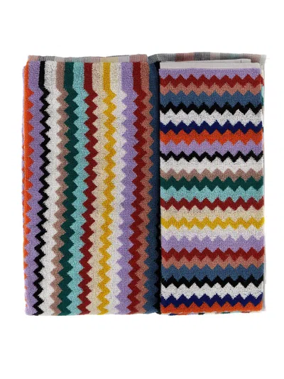 Shop Missoni Riverbero Towels Multicolor