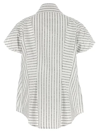 Shop Vivienne Westwood Twisted Bagatelle Shirt, Blouse White/black