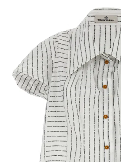 Shop Vivienne Westwood Twisted Bagatelle Shirt, Blouse White/black