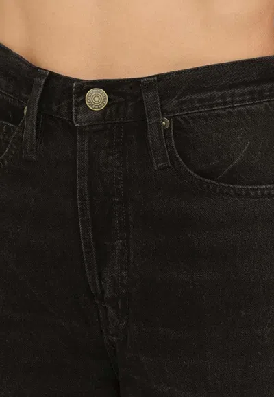 Frame Wide-leg Jeans 1978 Supernova Denim In Black