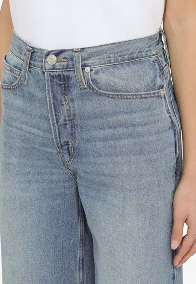 Shop Frame 1978 Wide-leg Jeans In Light Blue