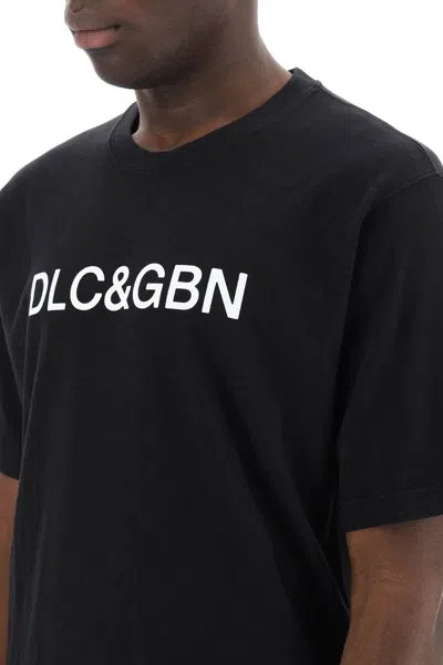 Shop Dolce & Gabbana Crewneck T-shirt With Logo Men In Multicolor