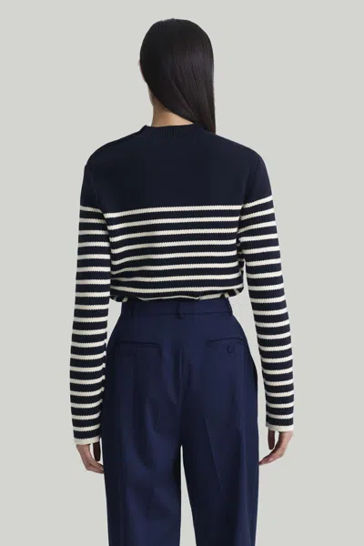 Shop Altuzarra 'oz' Sweater In Navy/ Ivory
