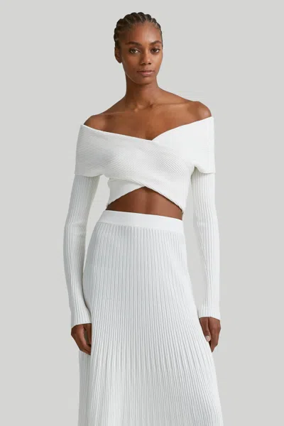 Shop Altuzarra 'virginie' Sweater In Natural White