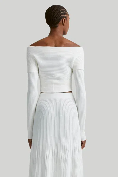 Shop Altuzarra 'virginie' Sweater In Natural White
