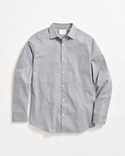 Billy Reid Oxford Hutcheson Dress Shirt In Light Grey