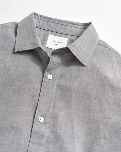 Billy Reid Oxford Hutcheson Dress Shirt In Light Grey