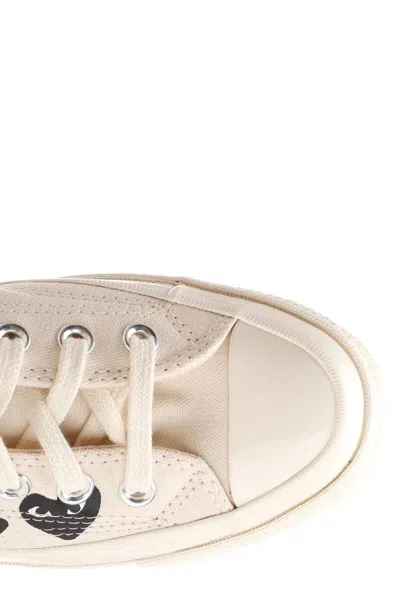 Comme Des Garçons Play Beige Converse Edition Chuck 70 Multi Heart Sneakers In Neutral