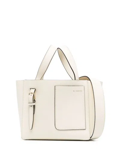 Shop Valextra Handbags In White