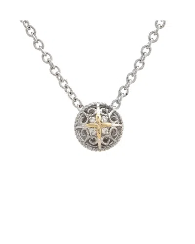 Shop Andrea Candela Andrea Ii 18k & Silver Diamond Necklace