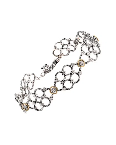Shop Andrea Candela Lazo 18k & Silver 0.13 Ct. Tw. Diamond Bracelet