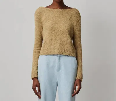 Atm Anthony Thomas Melillo Wool-blend Boucle Long-sleeve Low-back Sweater In Multi