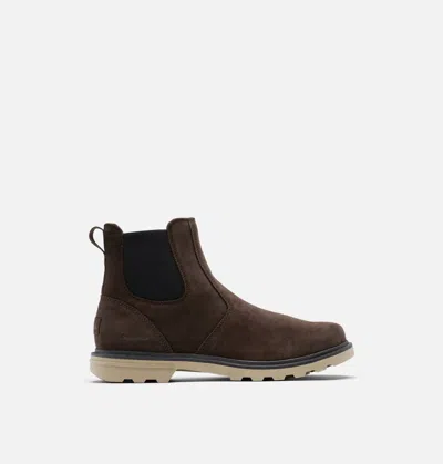 Shop Sorel Men's Carson Chelsea Boot In Blackened Brown In Multi