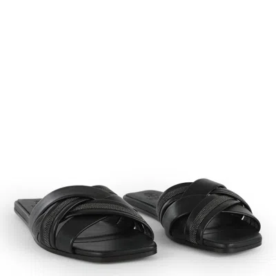 Shop Brunello Cucinelli Flat Shoes Black
